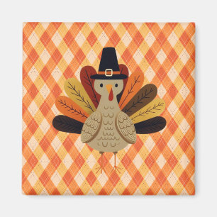 Cute, classic/vintage Thanksgiving Turkey Magnet