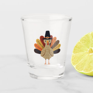 Cute, classic/vintage Thanksgiving Turkey Shot Glass