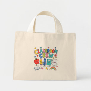 Cute Classroom Crew Teacher Classroom Decor Mini Tote Bag