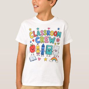 Cute Classroom Crew Teacher Classroom Decor T-Shirt