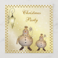 Cute & Classy Snowman Christmas Party