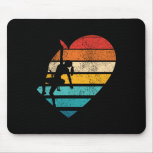 Cute Climbing Female Design Retro Heart Shape Vint Mouse Mat