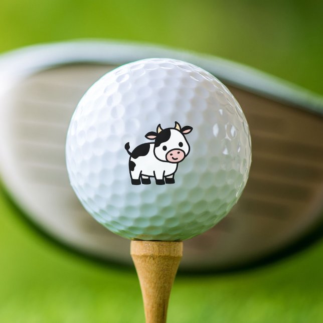 Cute Clipart Cow Golf Balls (Creator Uploaded)