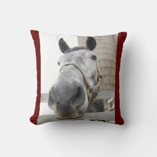 Cute Close up of a Horse Cushion