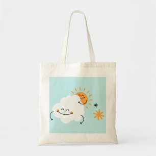 Cute Cloud And Sun Tote Bag