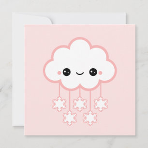 Cute Cloud Birthday Invitation