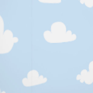 Cute Cloud blue sky nursery kids room Wallpaper