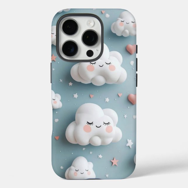 Cute Cloud Phone Case ☁️💙 (Back)