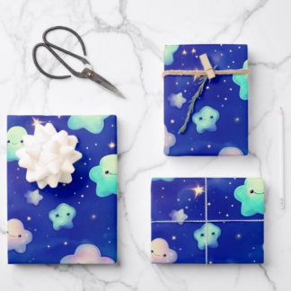 Cute Cloud Wrapping Paper