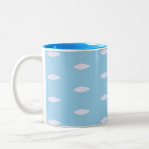 Cute Clouds Two-Tone Coffee Mug