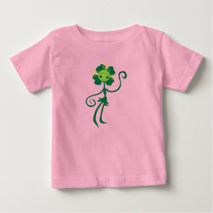 Cute Clover Flower Girl Organic Baby Bodysuit