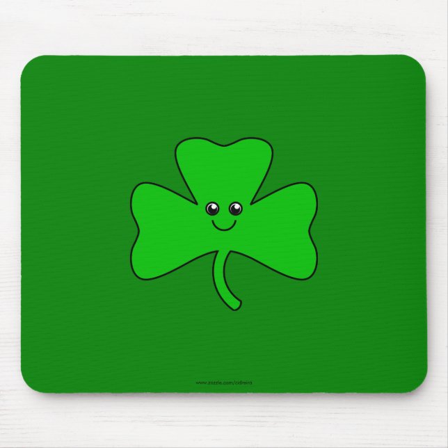 Cute Clover Mouse Mat (Front)