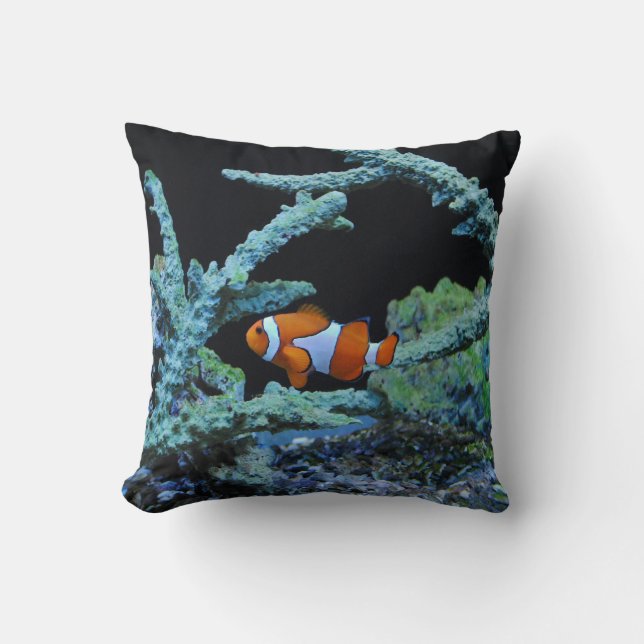 Cute Clown Fish in Coral Cushion (Front)