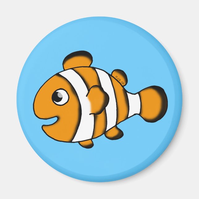 cute clown fish magnet (Front)