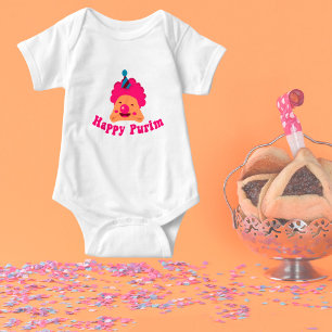 Cute Clown Happy Purim  Baby Bodysuit
