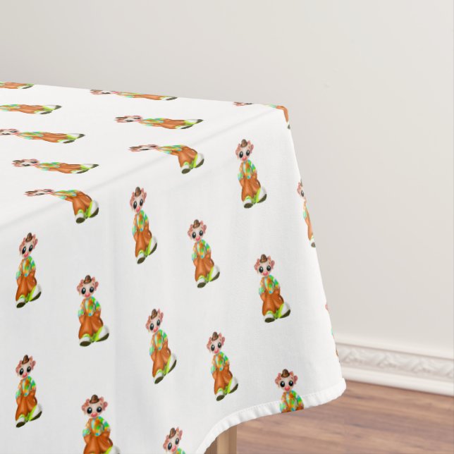 Cute Clown Tablecloth (In Situ)