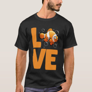 Cute Clownfish Art for Men Women Clown Fish Lovers T-Shirt