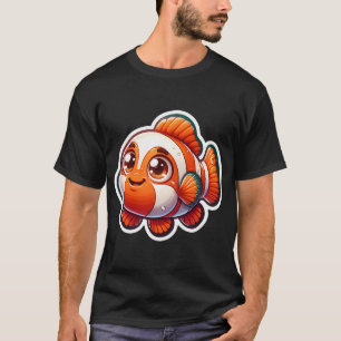 Cute Clownfish Sticker – Adorable Kawaii Ocean A T-Shirt
