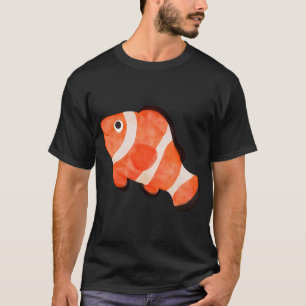 Cute Clownfish Watercolor Illustration T-Shirt