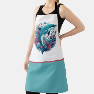 Cute, coastal/nautical dolphin  apron