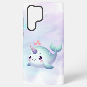 Cute/coastal/nautical narwhal samsung galaxy case