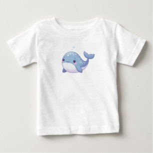 Cute, coastal/nautical whale baby T-Shirt