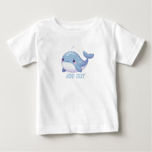 Cute, coastal/nautical whale baby T-Shirt