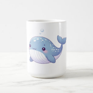 Cute, coastal/nautical whale coffee mug