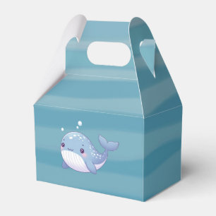 Cute, coastal/nautical whale favour box
