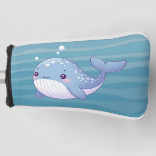Cute, coastal/nautical whale golf head cover