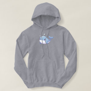 Cute, coastal/nautical whale hoodie