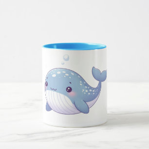 Cute, coastal/nautical whale mug