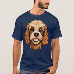Cute Cockapoo Face toon Puppy Dog Lover T-Shirt