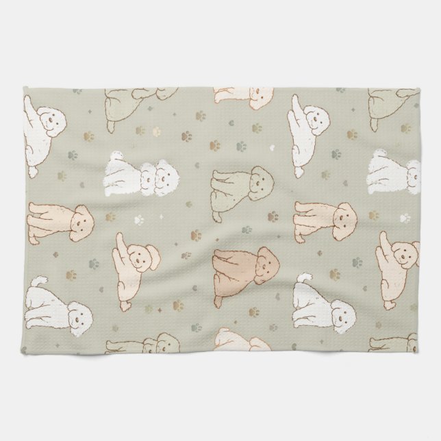Cute Cockapoo kitchen Towel Dog Lover Gift (Horizontal)