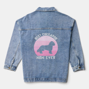 Cute Cockapoo Mum For Women Cockapoo Dog Mum Mummy Denim Jacket