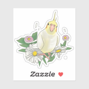Cute Cockatiel Floral