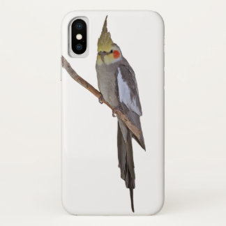 Cute Cockatiel iPhone X Case (choose colour)