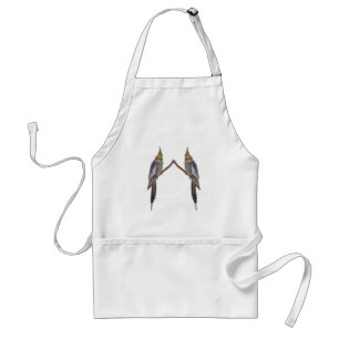 Cute Cockatiels Duo Apron
