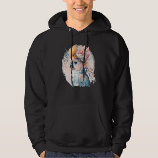 Cute Cockatoo Parrot Bird Flower Crown Pet Birds   Hoodie