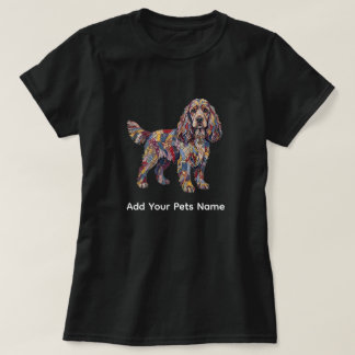 Cute Cocker Spaniel Dog Design T-shirt