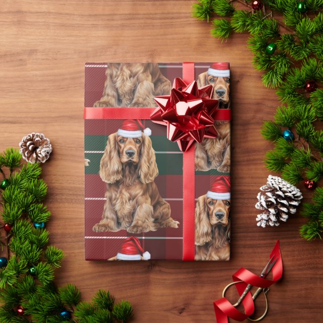 Cute Cocker Spaniel Fun Dog Lover Christmas Wrapping Paper (Holiday Gift)