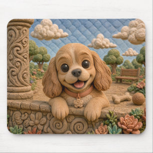 Cute Cocker Spaniel Puppy, Baby Dog Mouse Mat