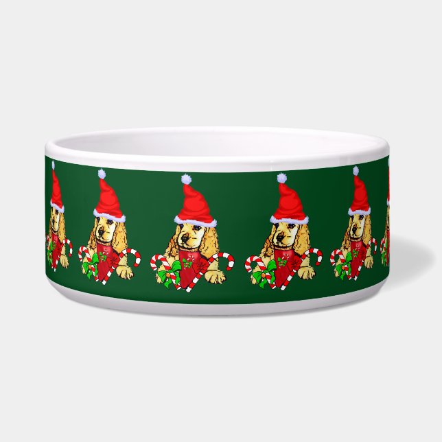 Cute Cocker Spaniel Puppy Christmas (Front)