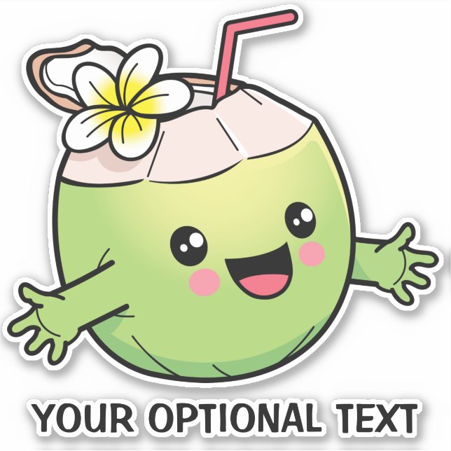 Cute Coconut custom text (Front)