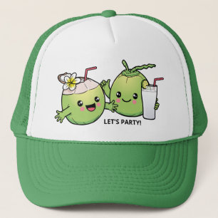 Cute Coconuts custom text Trucker Hat