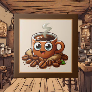Cute coffee bar , shop or Coffee themed kitchen Tile