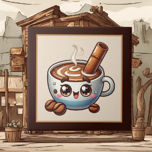 Cute coffee bar , shop or Coffee themed kitchen Tile