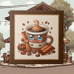 Cute coffee bar , shop or Coffee themed kitchen Tile