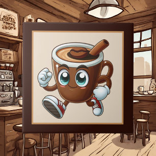 Cute coffee bar , shop or Coffee themed kitchen Tile