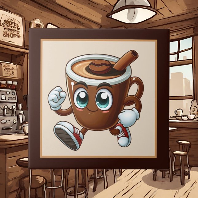 Cute coffee bar , shop or Coffee themed kitchen Tile (Creator Uploaded)
